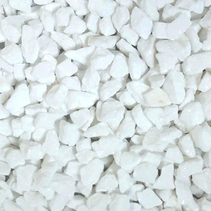 White marble chips.